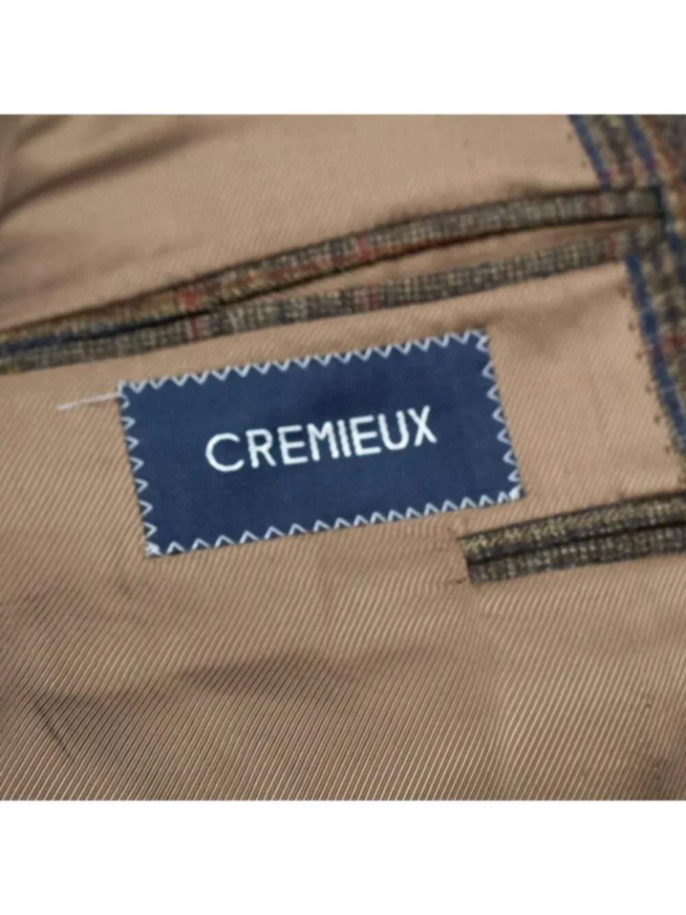 Cremieux Blazer Loro Piana Wool Sport Coat Plaid Brown Canada 44R